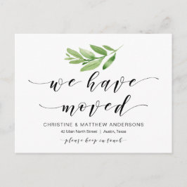 New Home Adress, Grey, Flytta Announement Vykort