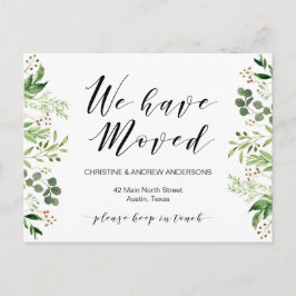 New Home Adress, Grey, Flytta Notice Vykort