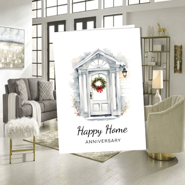 New Home Anniversary Card | Real Estate Agent Kort (Skapare uppladdad)