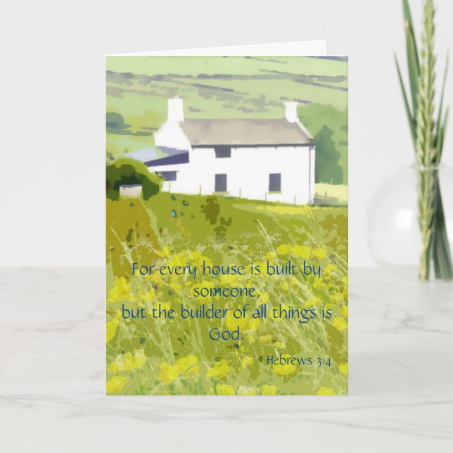 New home Bible verse Kort (Framsida)