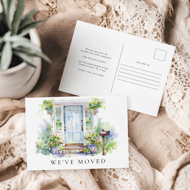 New Home Moving Announcement Change of Address Vykort (Skapare uppladdad)
