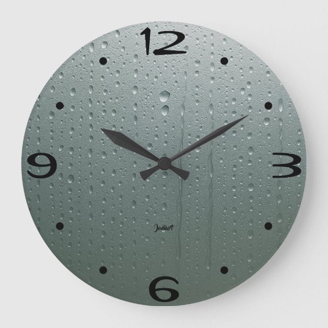 New Home Perfect Bathroom Wall Steamed Timepiece  Stor Klocka (Framsida)