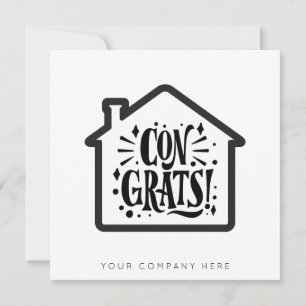 New Homeowner Gratulerar Real Gods Kort