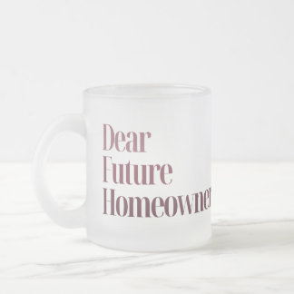 New Homeowner Mug Frostad Glasmugg