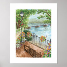 New Hope Lambertville Bridge Romantisk Poster