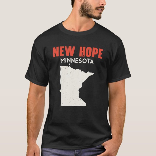 New Hope Minnesota USA State America Travel Minnes T Shirt (Framsida)