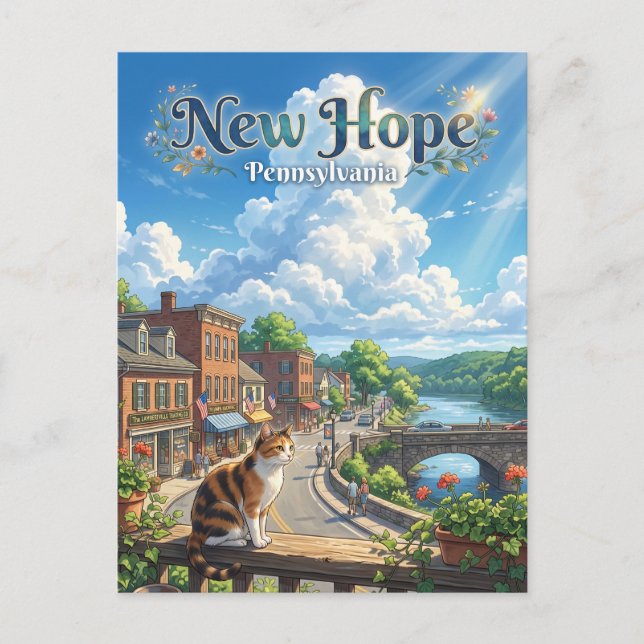 New Hope USA Vykort (Framsida)