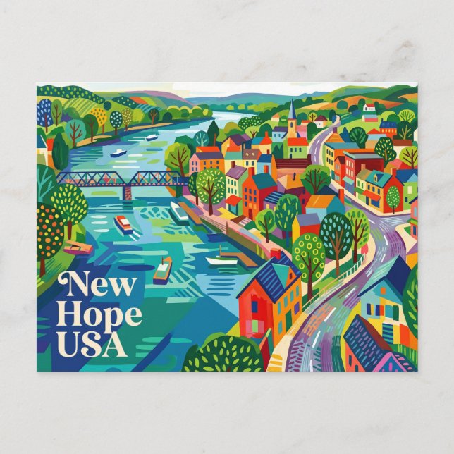 New Hope USA Vykort (Framsida)