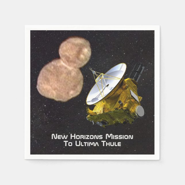 New Horizons-uppdraget till Ultima Thule Pappersservett (Framsidan)