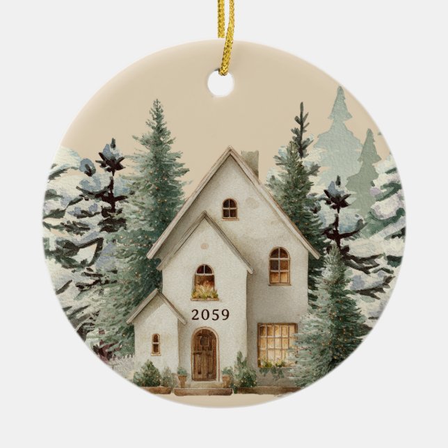 New House New Build Custom Christmas Ornament (Framsidan)