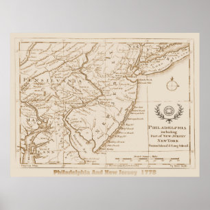 New jersey 1778, Replik Poster