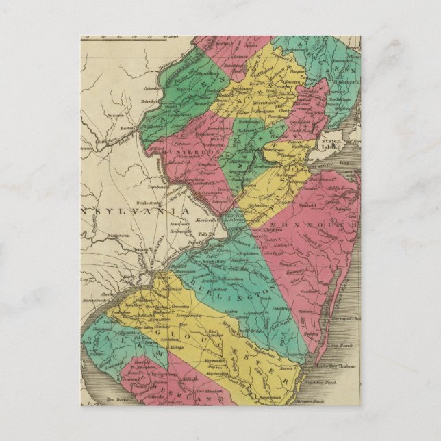 NEW JERSEY 3 VYKORT (Framsida)