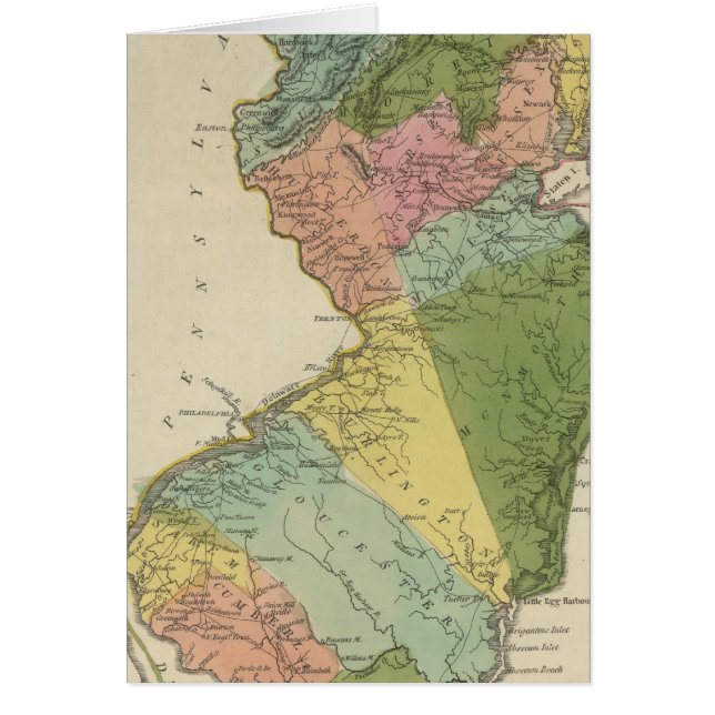 New jersey 4 hälsningskort (Framsidan)