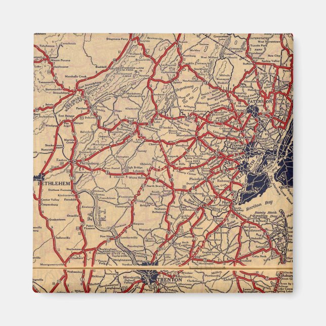 NEW JERSEY 6 MAGNET (Framsidan)