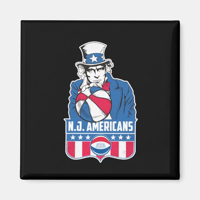 New jersey American Basketball farbror Sam Magnet (Framsidan)