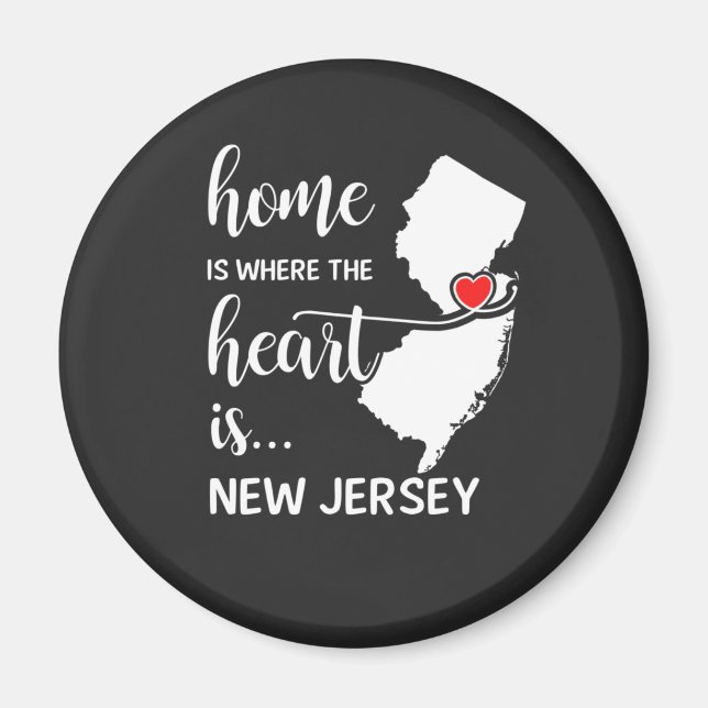 New jersey är där hjärtat finns magnet (Framsidan)