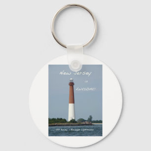 New jersey är Fantastisk - Barnegat fyr Nyckelring