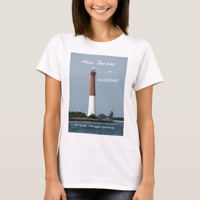 New jersey är Fantastisk - Barnegat fyr T Shirt (Framsida)