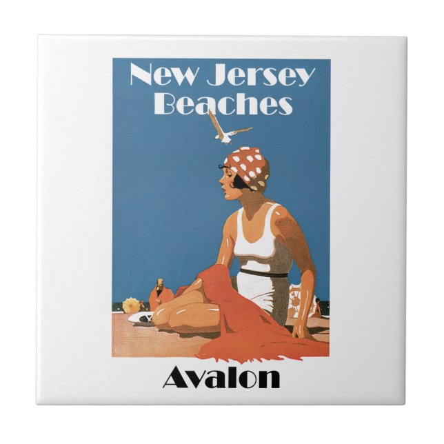 New jersey Beacher ~ Avalon Kakelplatta (Framsidan)