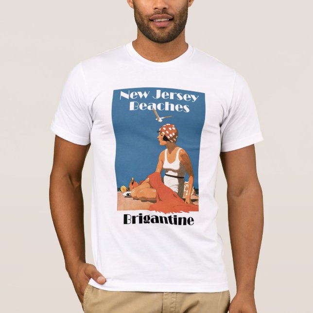 New jersey Beacher ~ Brigantine T-shirt (Framsida)