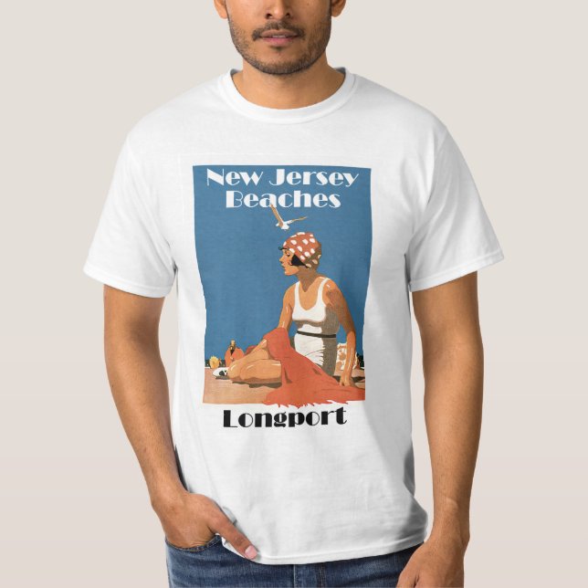 New jersey Beacher ~ Longport T-shirt (Framsida)