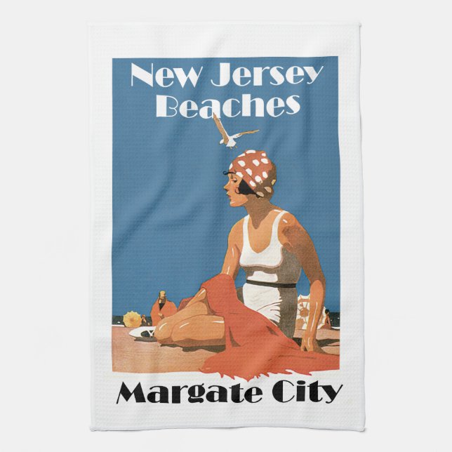 New jersey Beacher ~ Margate City Kökshandduk (Vertikal)
