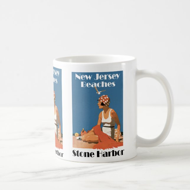 New jersey Beacher ~ Stone Harbour Kaffemugg (Höger)