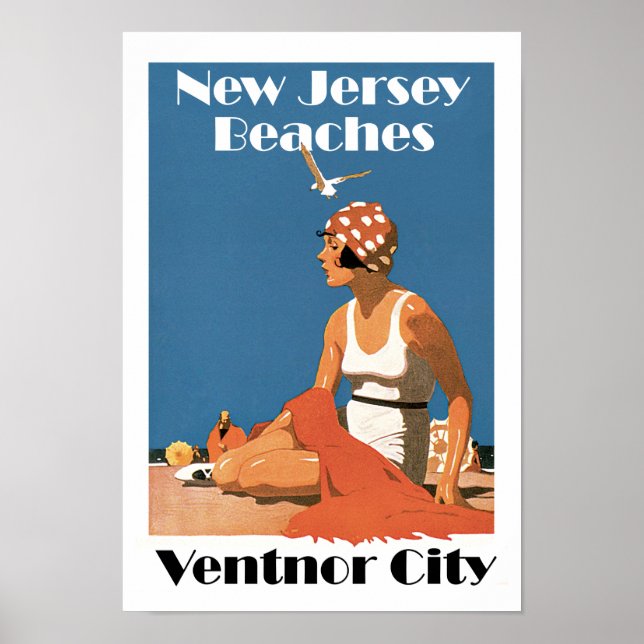 New jersey Beacher ~ Ventnor City Poster (Framsidan)