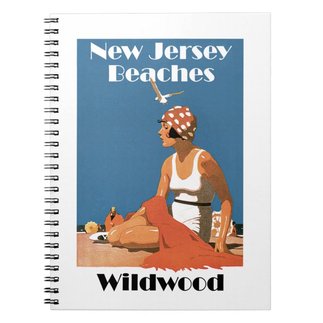 New jersey Beacher ~ Wildwood Anteckningsbok (Framsidan)