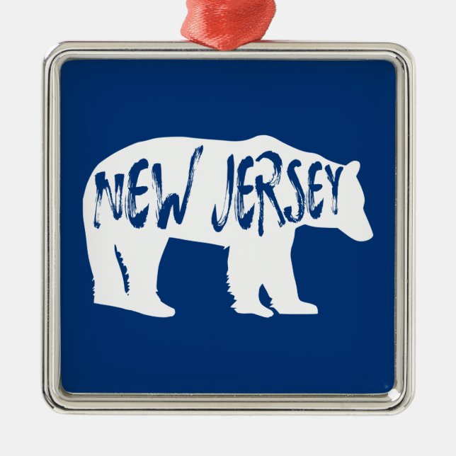 new jersey Bear Julgransprydnad Metall (Framsidan)