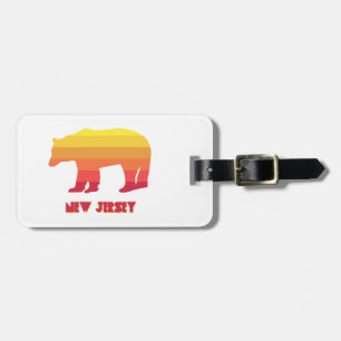 New jersey Bear Rainbow Bagagebricka