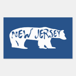 New jersey Bear Rektangulärt Klistermärke