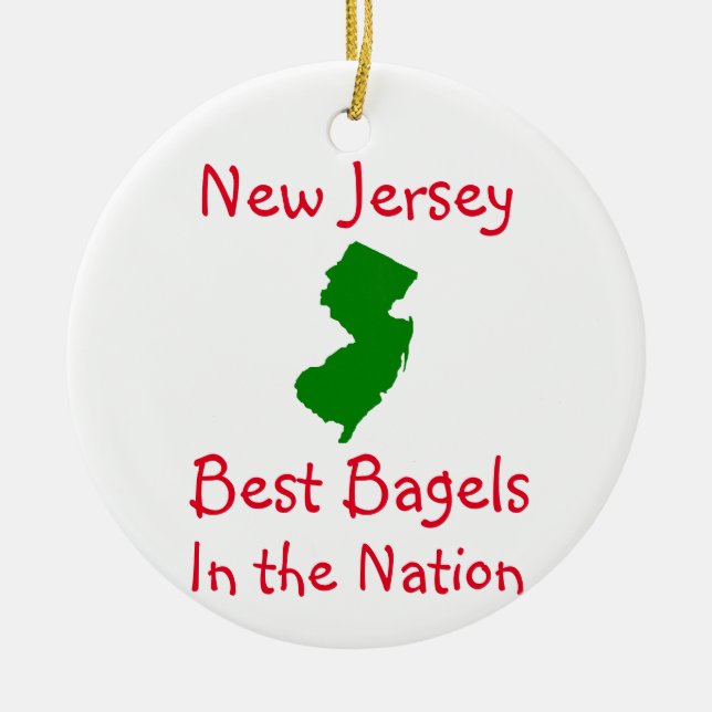 New jersey Best Bagels Ceramic Ornament (Framsidan)