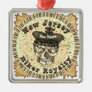 New Jersey Biker Julgransprydnad Metall