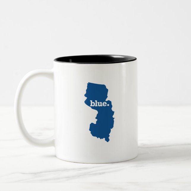 NEW JERSEY BLÅ STAT Två-Tonad MUGG (Vänster)
