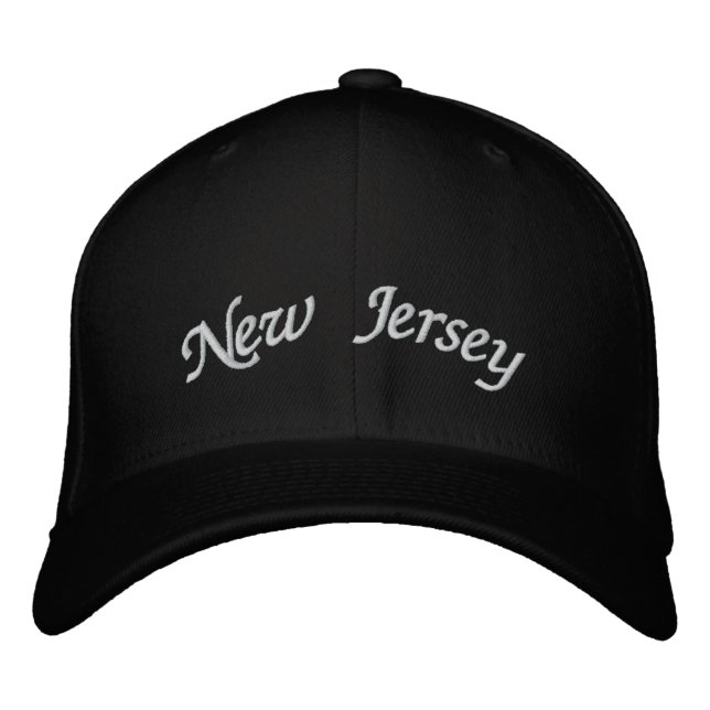 New Jersey Broderad Hatt Keps (Framsida)