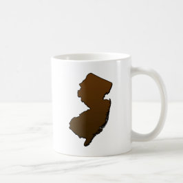 New jersey Brown kontur Kaffemugg