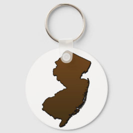 New jersey Brown kontur Nyckelring
