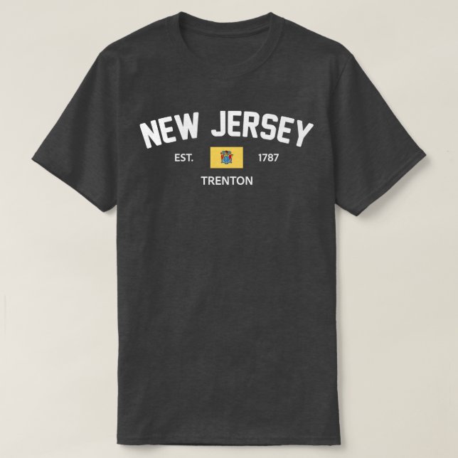 New jersey Collegiate Preppy T Shirt (Design framsida)