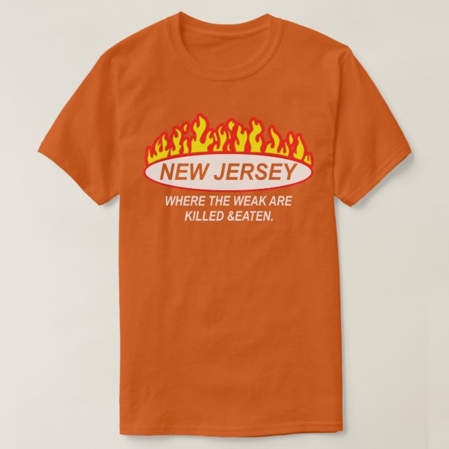 New jersey där läckan dödas och äts t shirt (Design framsida)