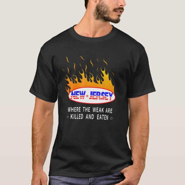 New-Jersey där läckan dödas och äts upp T Shirt (Framsida)
