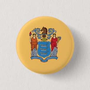 New Jersey delstatsflagga Knapp