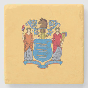 New Jersey delstatsflagga Stenunderlägg