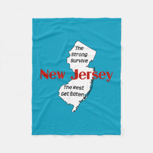 New jersey Den starka Överlevande Personligen Fleecefilt