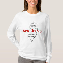 New jersey den starka Överlever, resten äter upp T Shirt