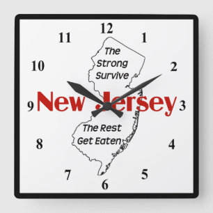 new jersey: Den starkaste Överlev - resten får mat Fyrkantig Klocka