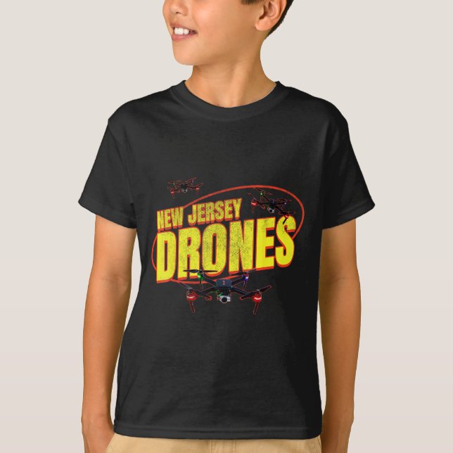 New Jersey Drones Funny Mystery Drones In New Jers T Shirt (Framsida)