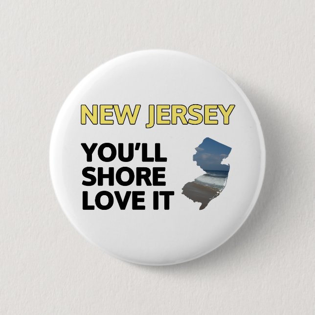 New jersey: Du lägger kärlek på det Knapp (Framsida)