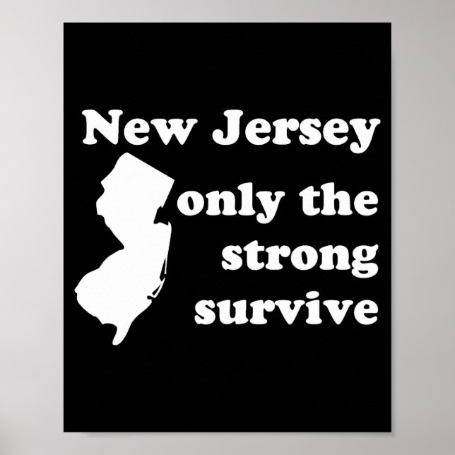 New Jersey Endast De Starka Överlever _1  Poster (Framsidan)
