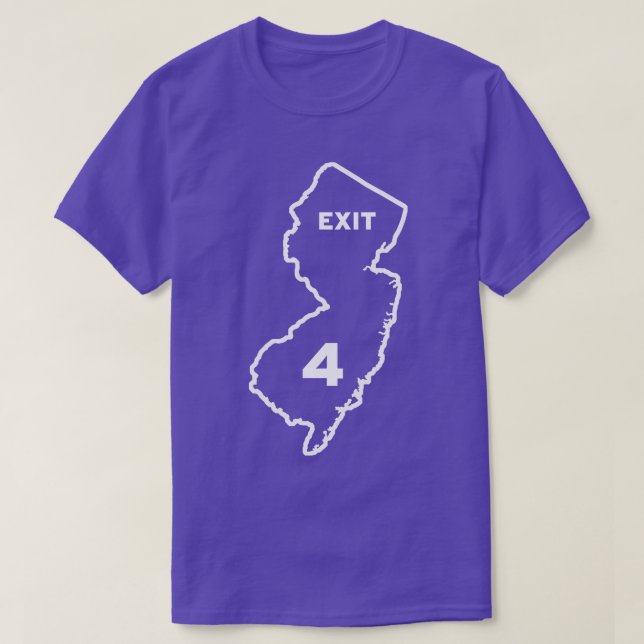 New jersey Exit 4 T Shirt (Design framsida)